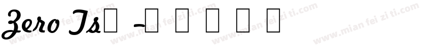Zero Tsū字体转换